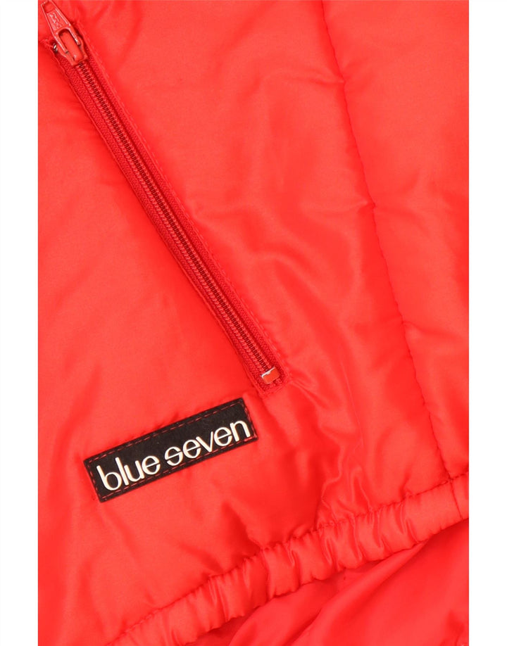 Vintage Herren Wattierte Jacke UK 36 Small Red Geometrisch