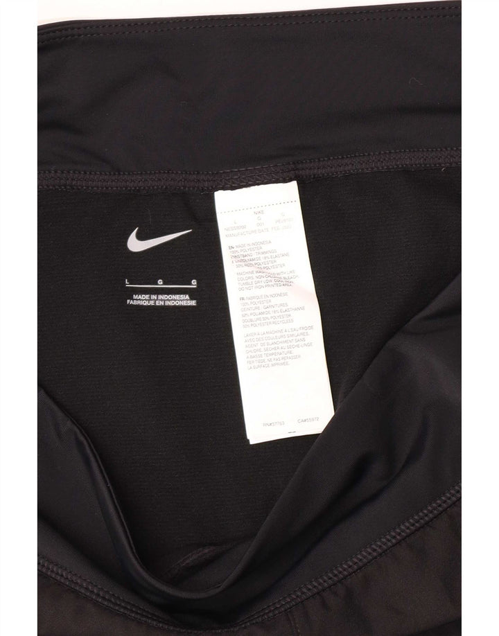 Nike Damen Sportshorts UK 16 Large Schwarz Polyester