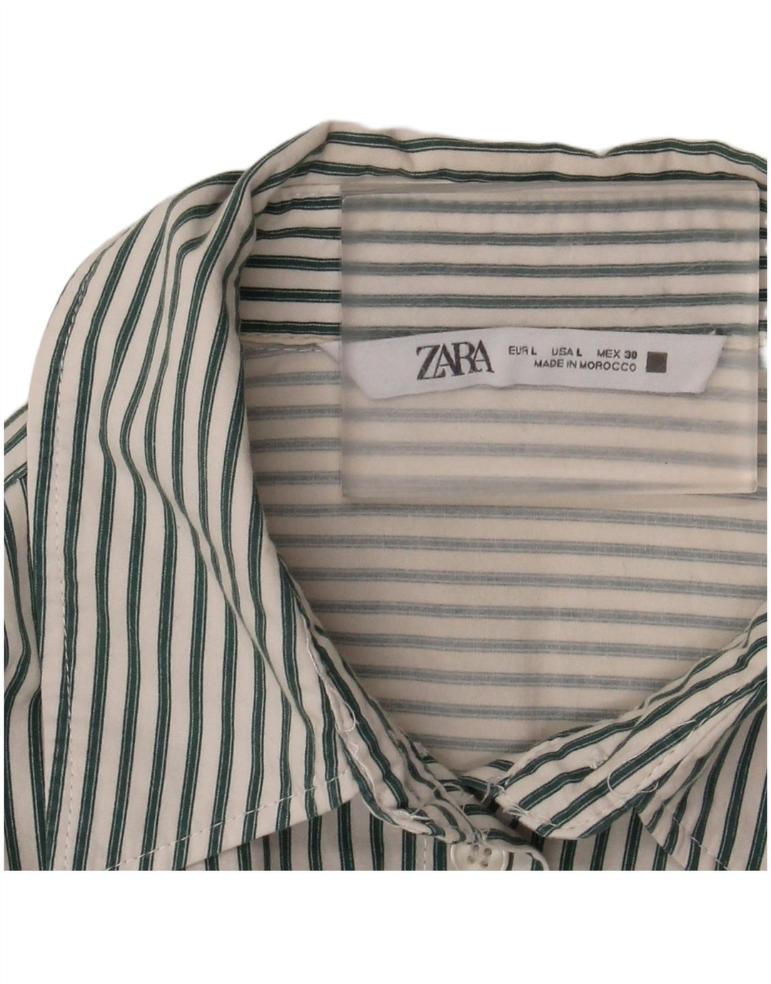 Zara Damen-Oversize-Hemd, UK 16, groß, weiß gestreift