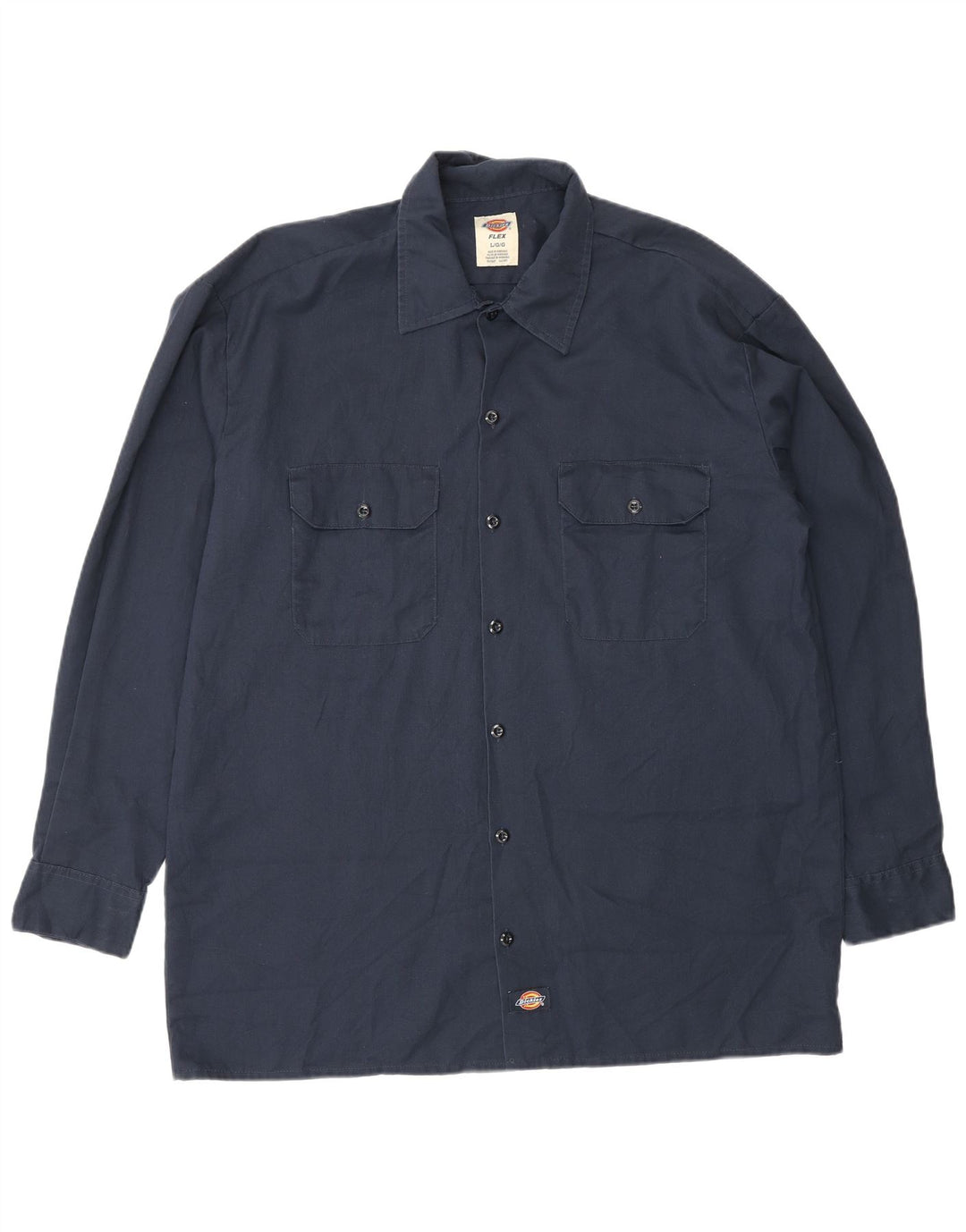 Dickies Herren-Hemd, groß, marineblau, Polyester