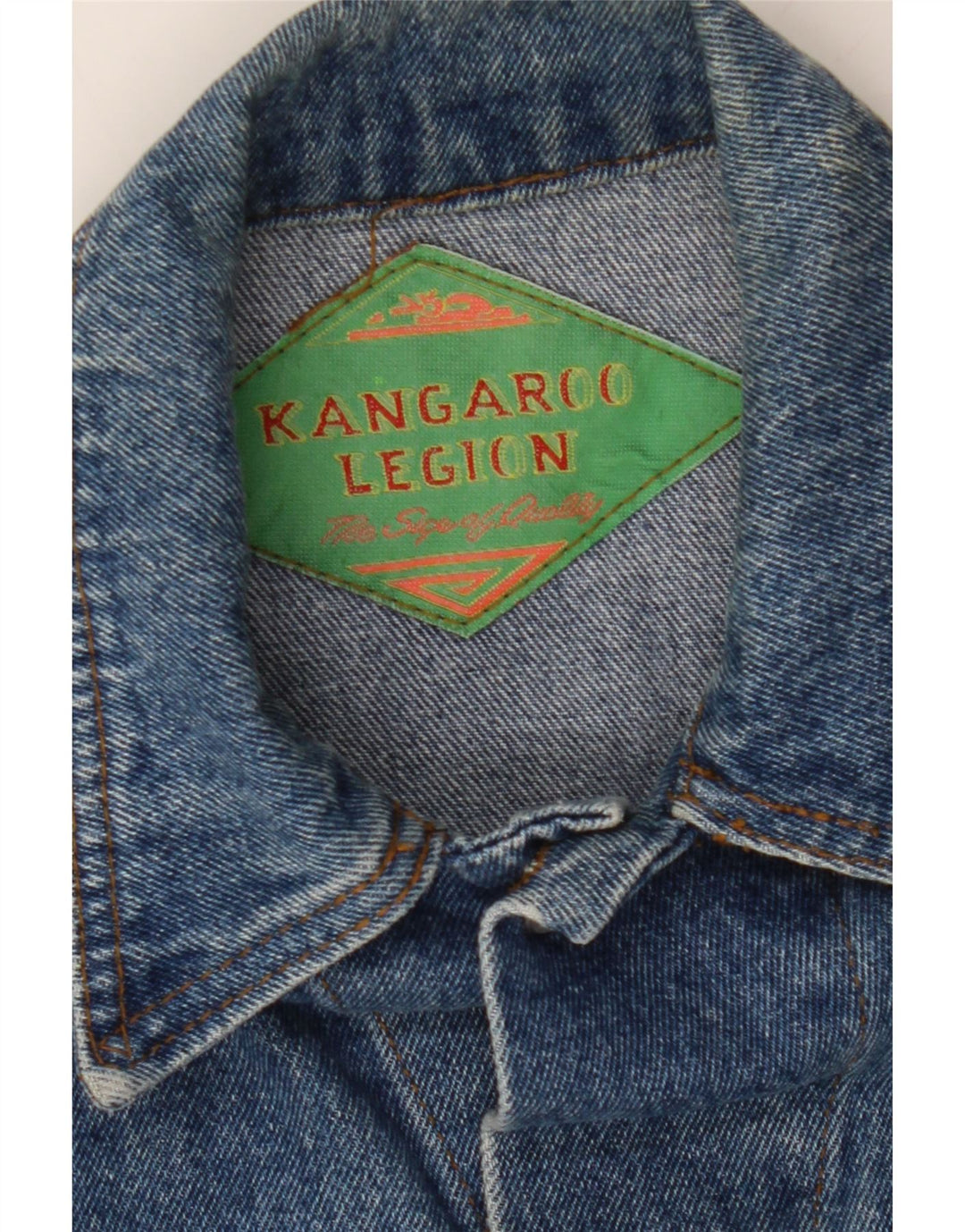 VINTAGE Womens Denim Jacket UK 14 Large Blue Vintage Vintage and Second-Hand Vintage from Messina Hembry 