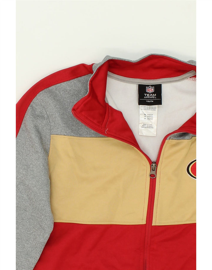 NFL Boys Tracksuit Top Jacket 10-11 Years Medium Multicoloured Colourblock Vintage NFL and Second-Hand NFL from Messina Hembry 