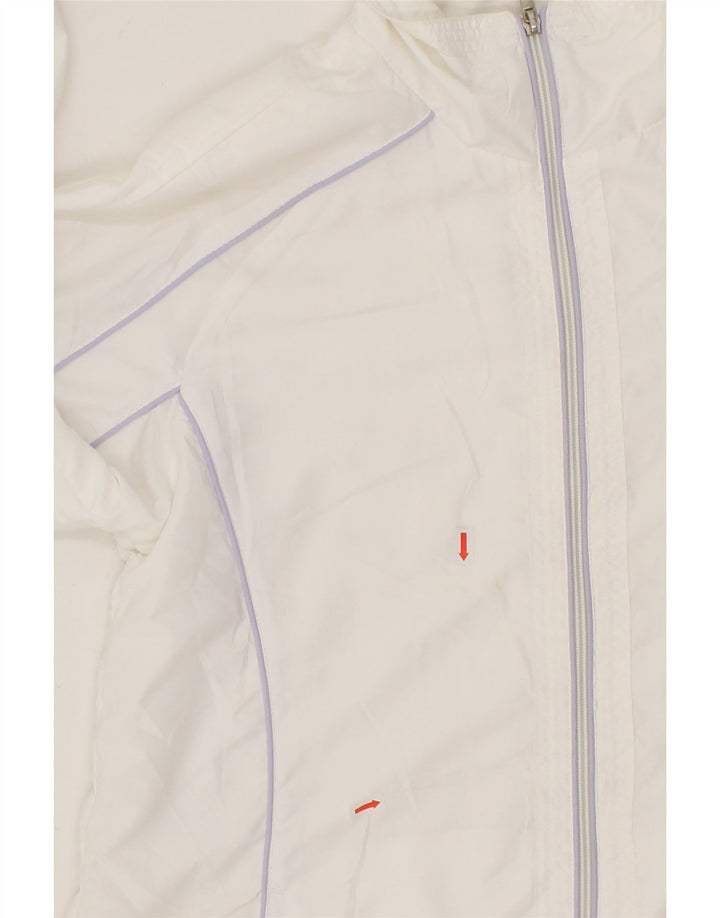 DIADORA Womens Tracksuit Top Jacket UK 16 Large White Polyester Vintage Diadora and Second-Hand Diadora from Messina Hembry 