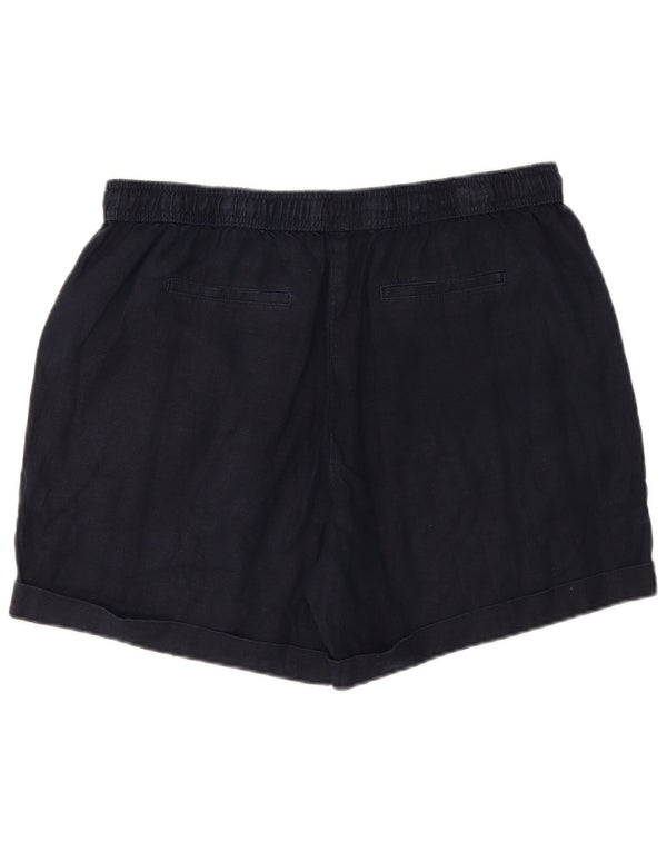 Marks & Spencer Damen Chinoshorts UK 16 Large W36 Marineblaues Leinen