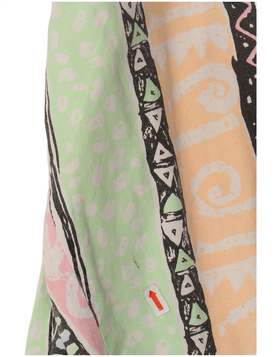 Blues Damen-Hose mit hoher Taille, konisch zulaufend, W34, L31, mehrfarbig, geometrisch