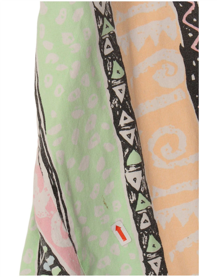 Blues Damen-Hose mit hoher Taille, konisch zulaufend, W34, L31, mehrfarbig, geometrisch