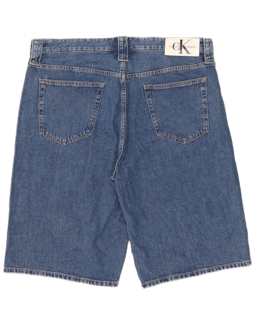 Calvin Klein Herren Denim Shorts W36 Große blaue Baumwolle
