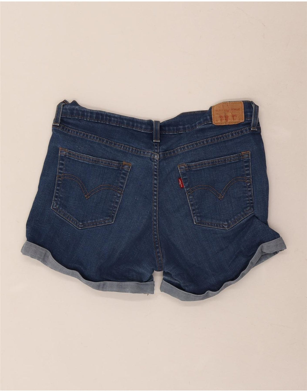 Levi's Damen Jeansshorts W30 mittelblaue Baumwolle