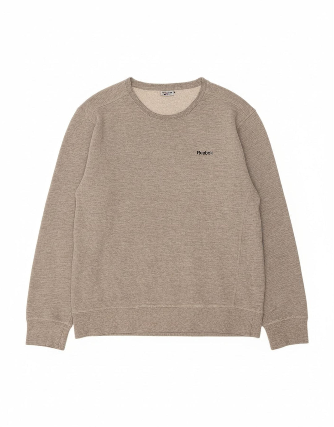 REEBOK Mens Sweatshirt Jumper Large Grey Cotton
