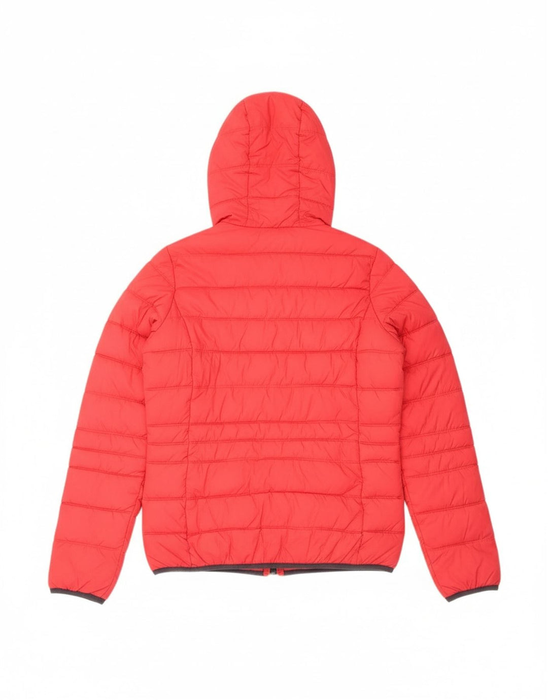 Brugi Wattierte Damenjacke mit Kapuze, UK 14, Mittelrot, Polyamid