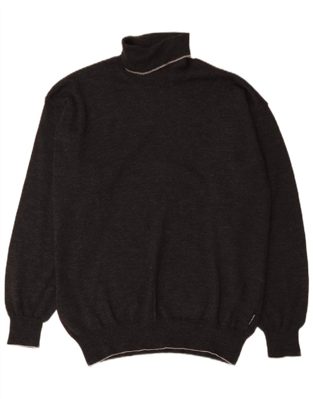 Sergio Tacchini Herren-Pullover mit Rollkragen, Größe L, Grau