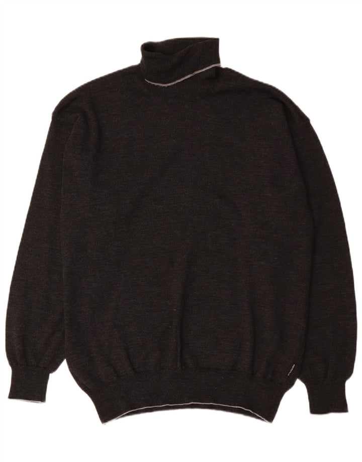 Sergio Tacchini Herren-Pullover mit Rollkragen, Größe L, Grau