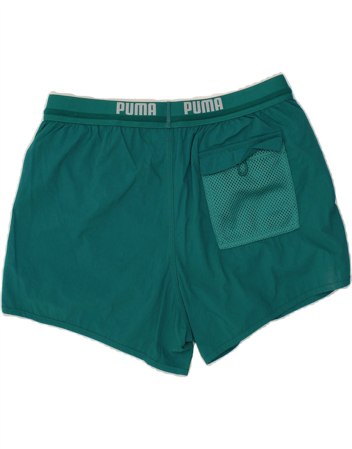 PUMA Womens Sport Shorts UK 16 Large Turquoise Polyester Vintage Puma and Second-Hand Puma from Messina Hembry 