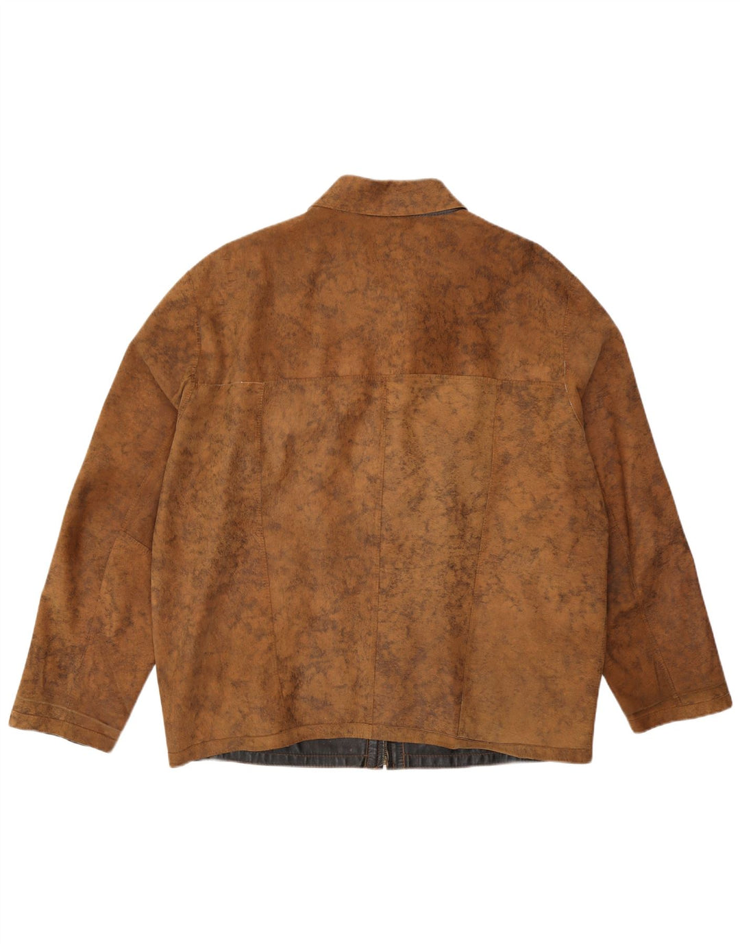 Vintage Herren Wende-Lederjacke EU 56 3XL Braun