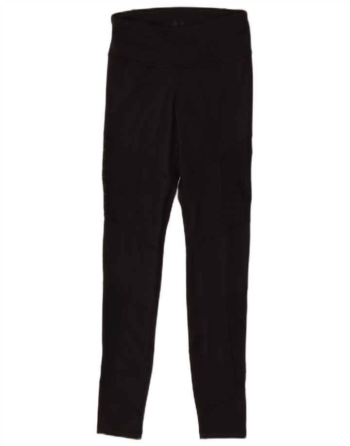 Reebok Damen Speedwick Leggings UK 6 XS Schwarz Polyester