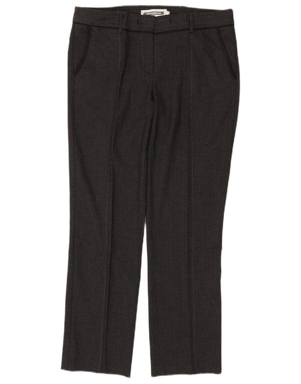 Biancoghiaccio Damen Anzughose IT 46 Large W32 L28 Grauer Nadelstreifen