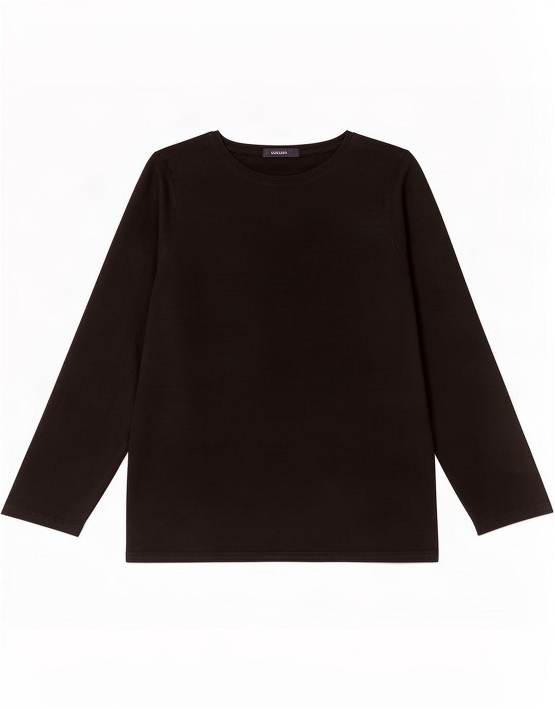 Marks & Spencer Damen Top Langarm UK 16 Large Schwarz Baumwolle