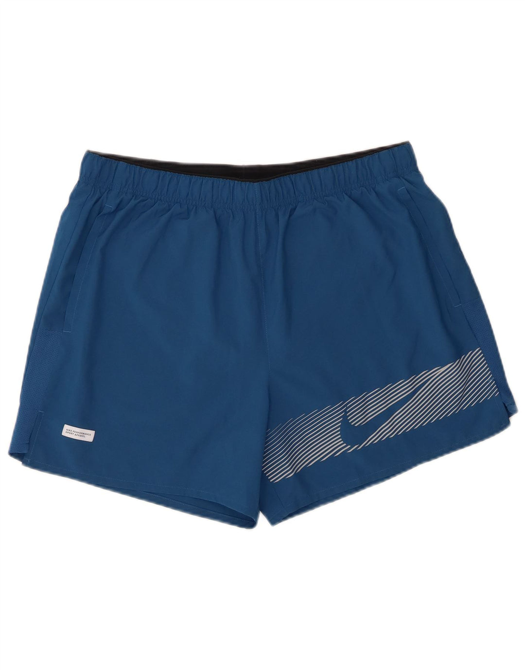 Nike Herren Dri Fit Graphic Sport Shorts, Größe L, Blau, Polyester