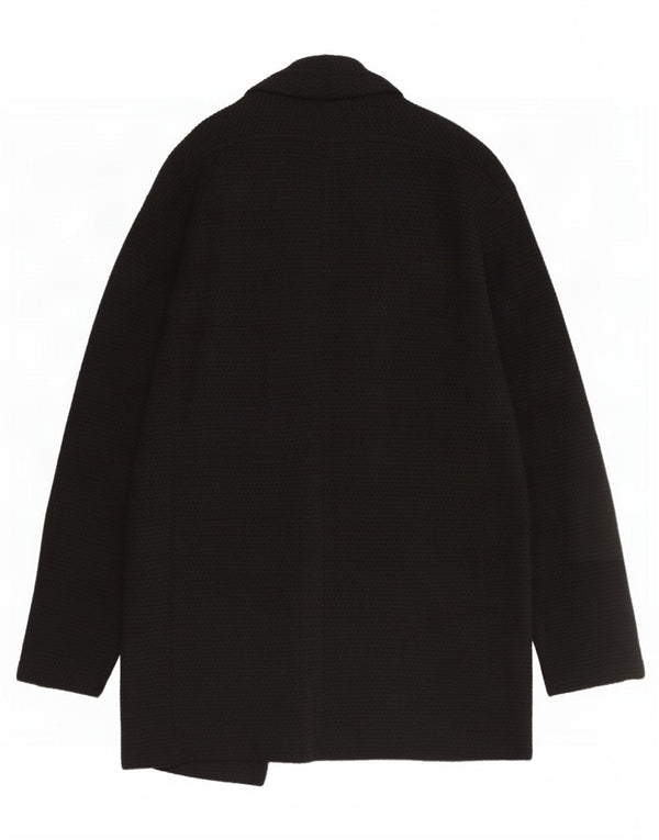 Zara Herren Longline Open Cardigan Pullover XL Schwarz