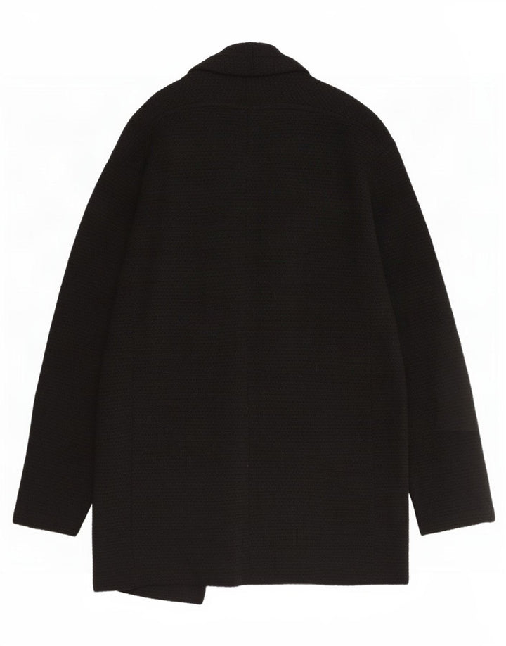 Zara Herren Longline Open Cardigan Pullover XL Schwarz