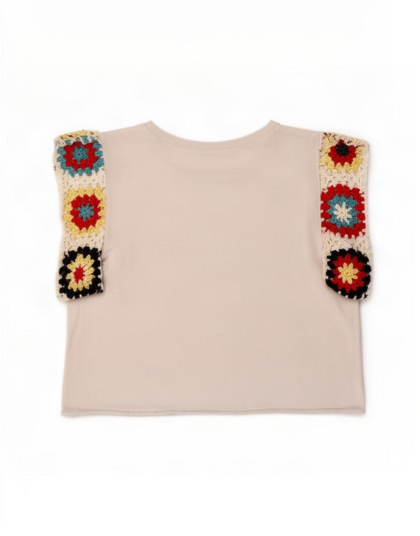 Zara Damen Trafaluc Crop Vest Top UK 10 Small Weiß geblümt