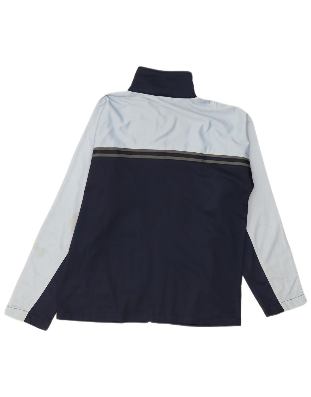 Asics Herren-Trainingsanzug-Top-Jacke, mittelgroß, Marineblau, Farbblock