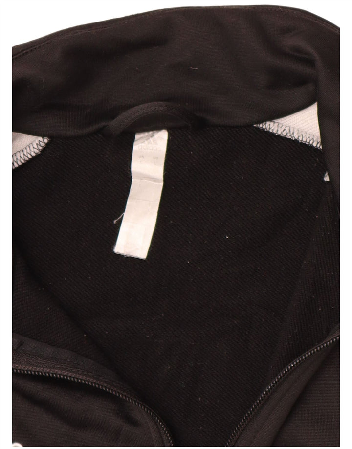 ADIDAS Herren-Trainingsanzug-Top-Jacke, großes schwarzes Farbblock-Polyester