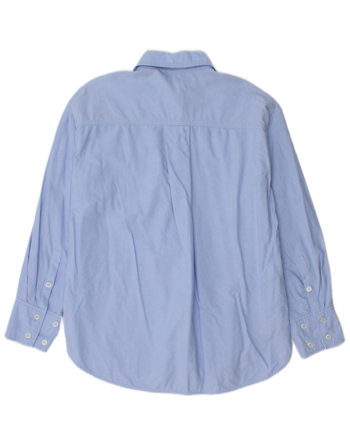 ZARA Womens Oversized Shirt UK 6 XS Blue