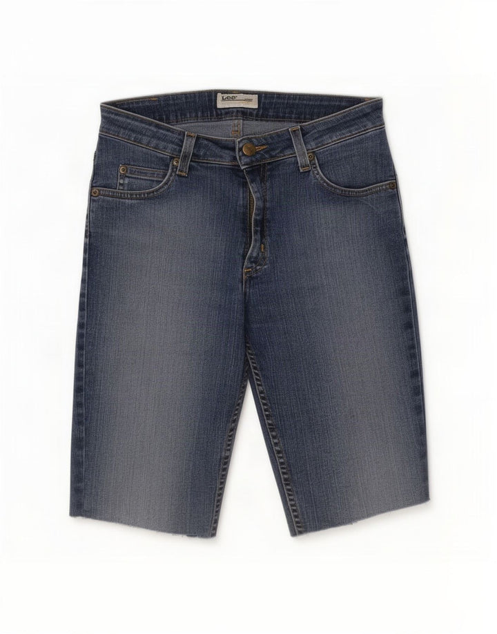 Lee Damen Cameron Denim Shorts W30 mittelblaue Baumwolle