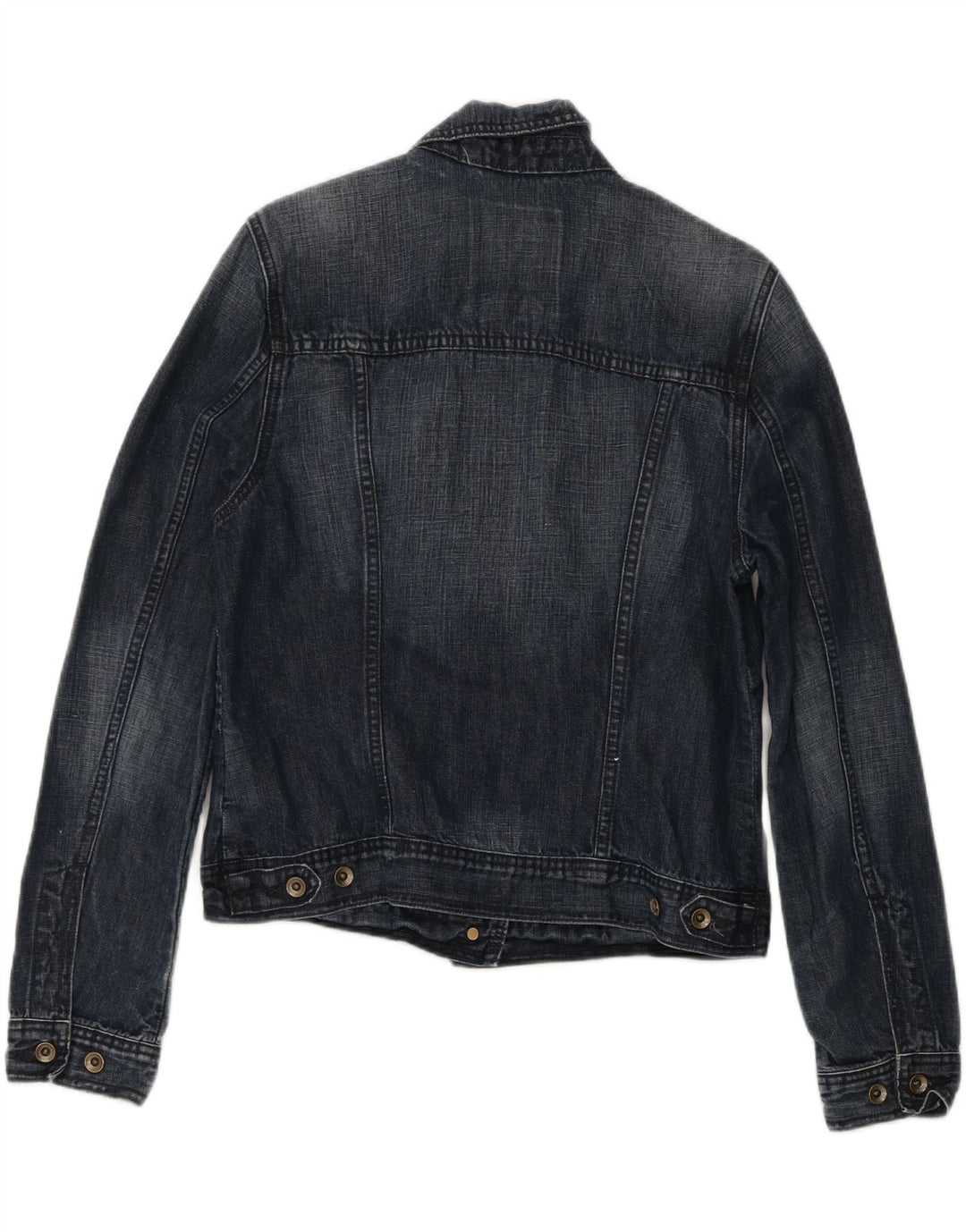 TIMBERLAND Womens Denim Jacket UK 12 Medium Navy Blue Cotton Vintage Timberland and Second-Hand Timberland from Messina Hembry 