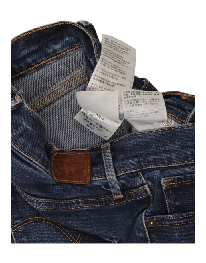 Levi's Damen Shaping Slim Jeans W26 L29 Blaue Baumwolle