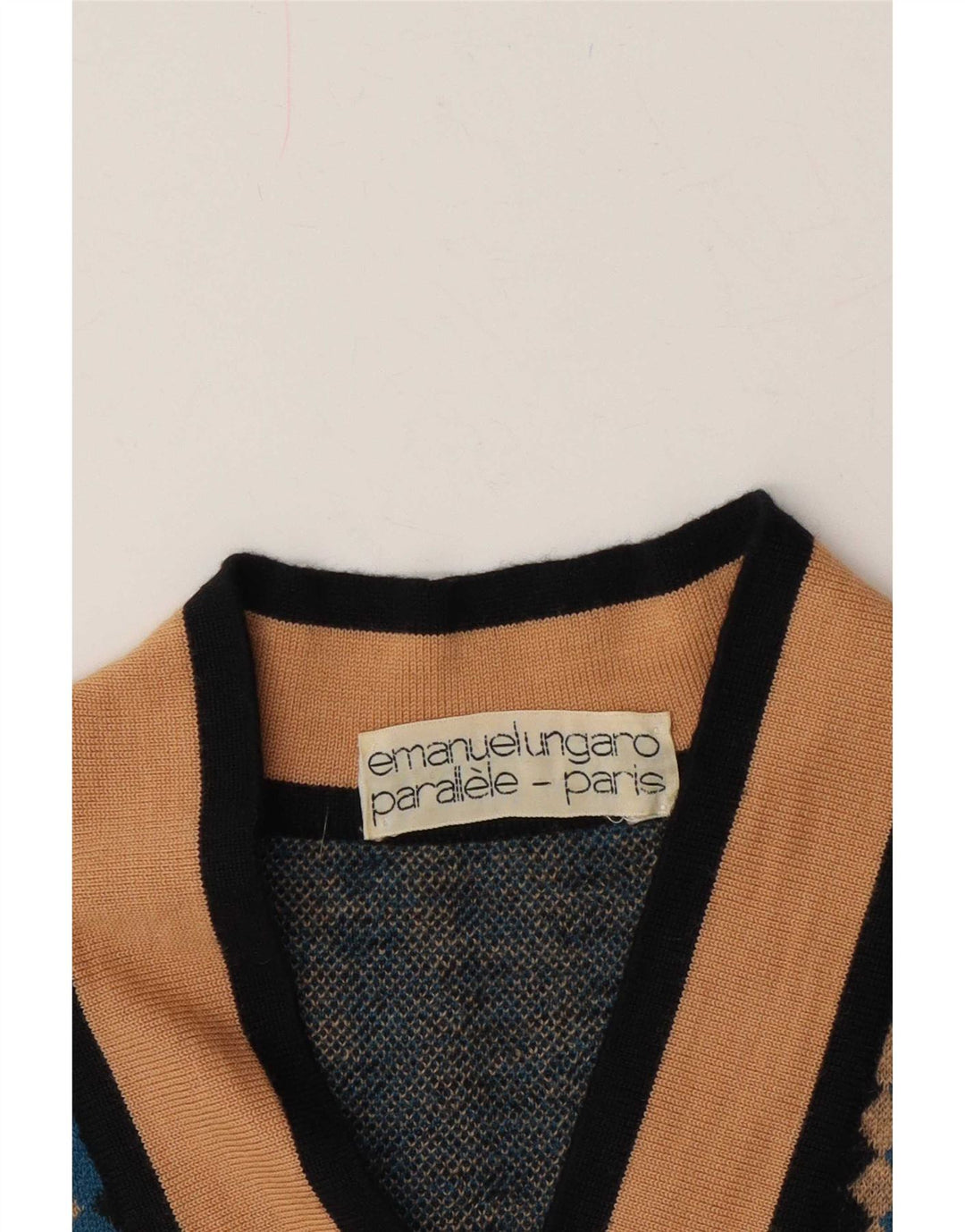 Emanuel Ungaro Damen Weste Tank Top UK 10 Small Mehrfarbig Geometrisch
