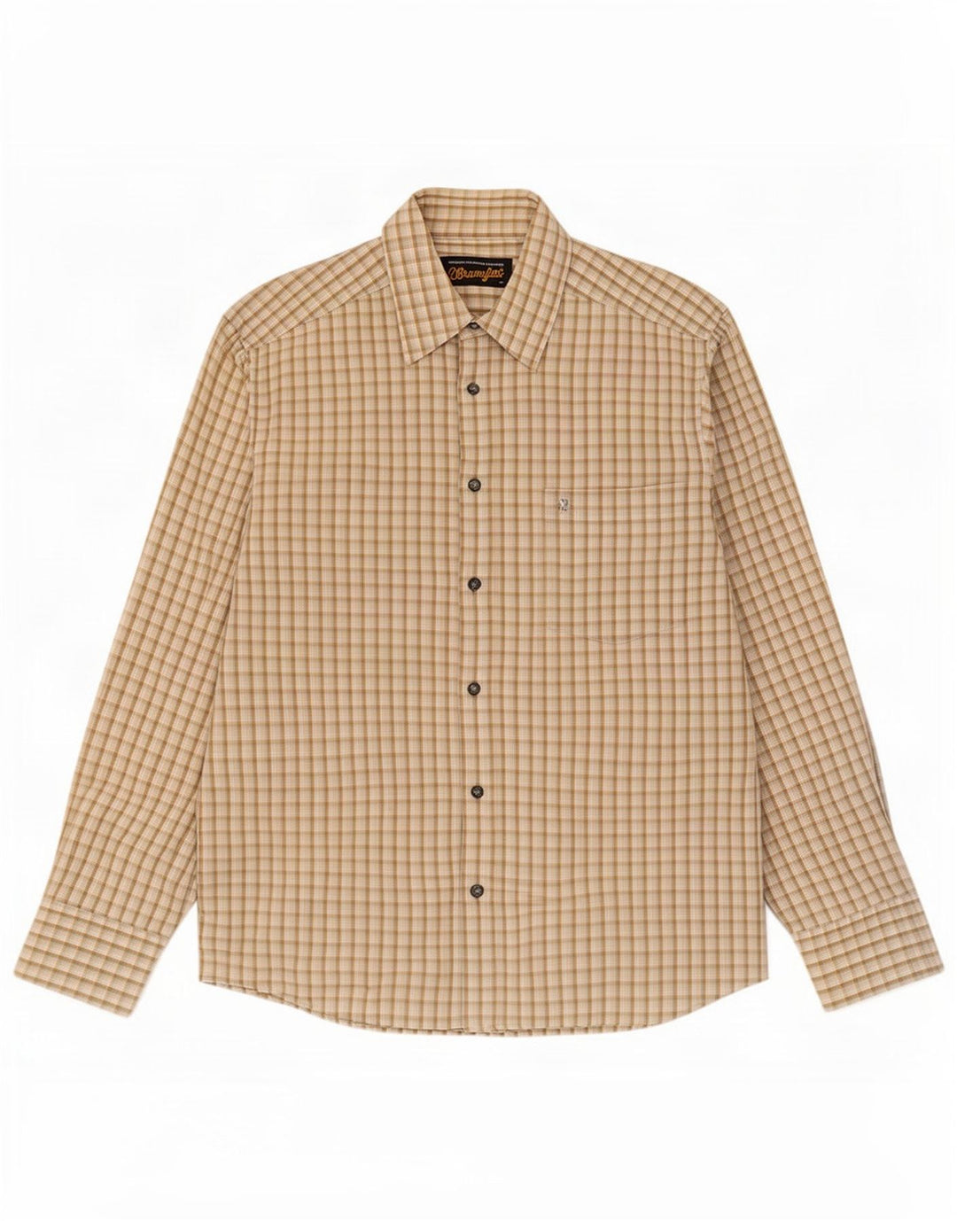 Wrangler Herrenhemd, groß, beige kariert