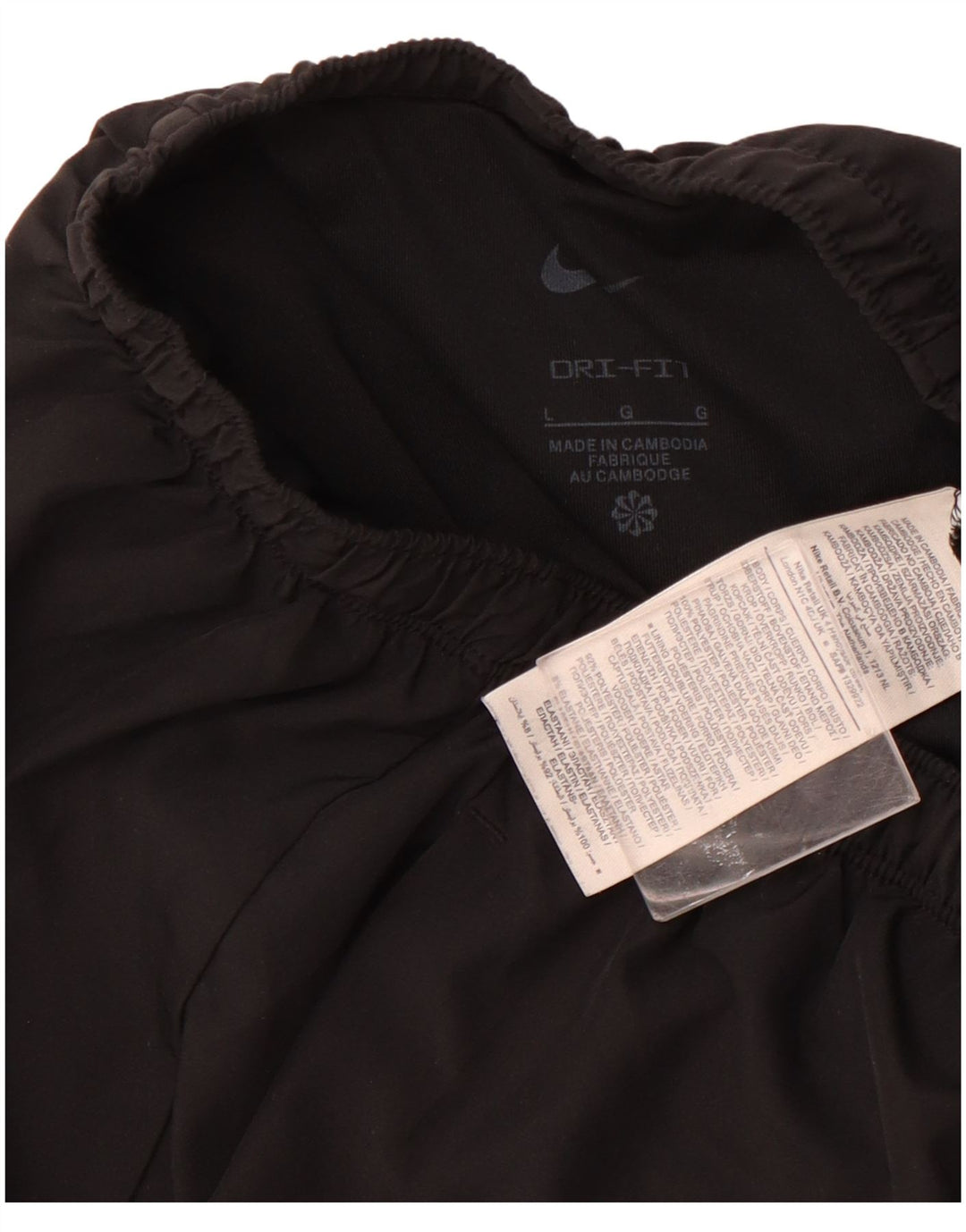 Nike Herren-Sportshorts, groß, aus schwarzem Polyester