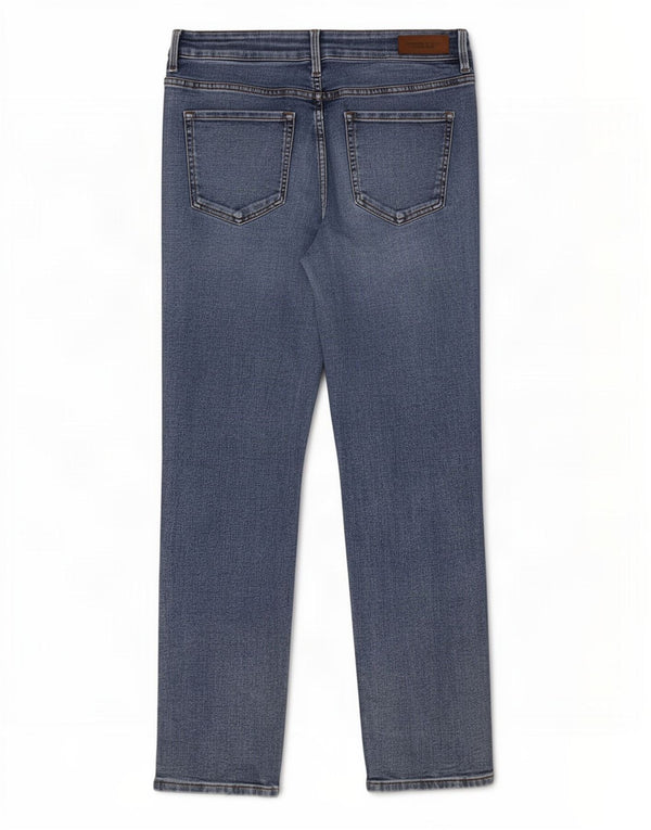 Marks & Spencer Damen The Sienna Straight Jeans UK 14 Large W32 L27 Blau