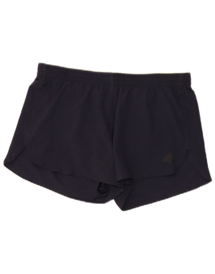 Adidas Damen Aeroready Sport Shorts UK 14 Medium Marineblau Polyester