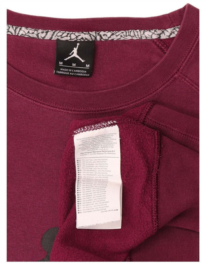 Jordan Herren Grafik-Sweatshirt-Pullover aus mittelvioletter Baumwolle