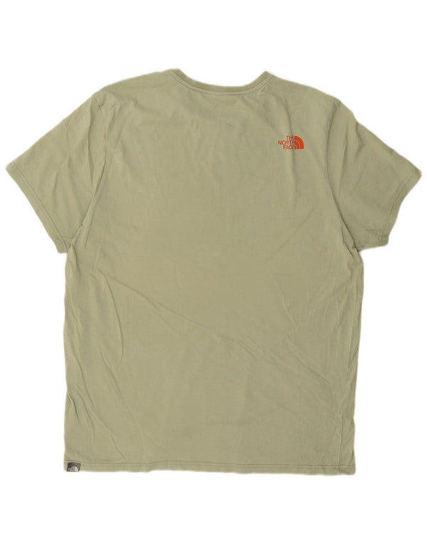 The North Face Herren T-Shirt Top XL Khaki Baumwolle