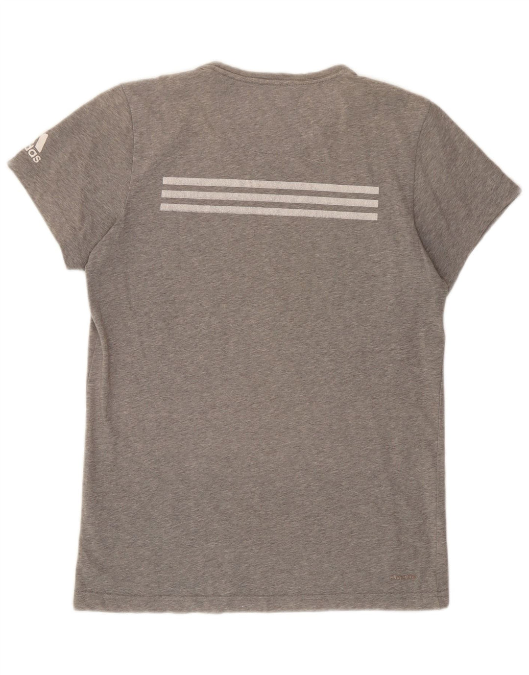 Adidas Herren Grafik T-Shirt Top Mittelgrau Farbblock