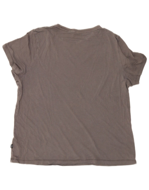Puma Damen T-Shirt Top UK 18 XL Grau Baumwolle