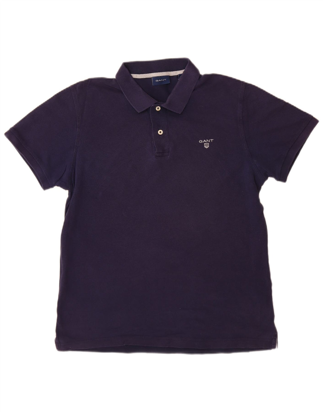 GANT Herren-Poloshirt aus mittelblauer Baumwolle in Marineblau