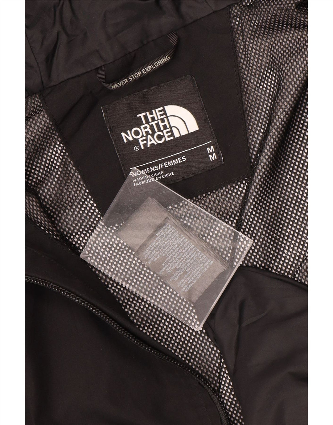 The North Face Damen-Regenjacke mit Kapuze, UK 14, mittelschwarz, Polyester