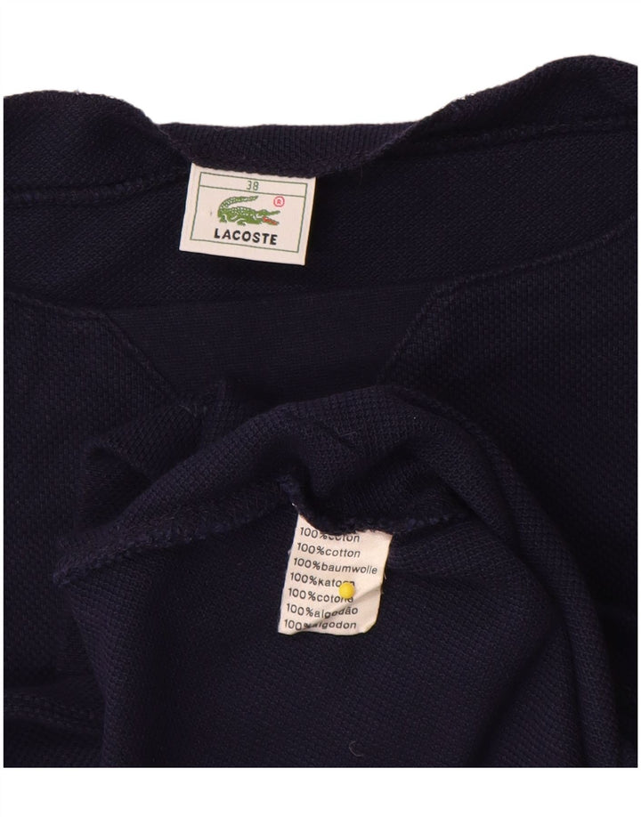 Lacoste Damen T-Shirt Top Größe 39 Medium Marineblau Colourblock Baumwolle