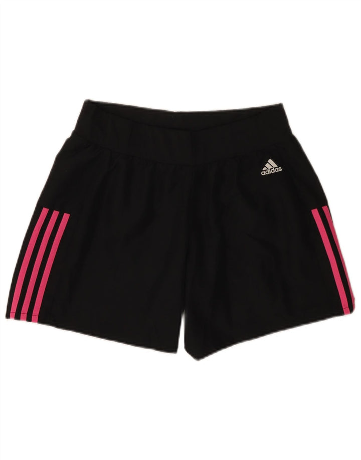 Adidas Damen Sportshorts UK 10 Small Schwarz Polyester