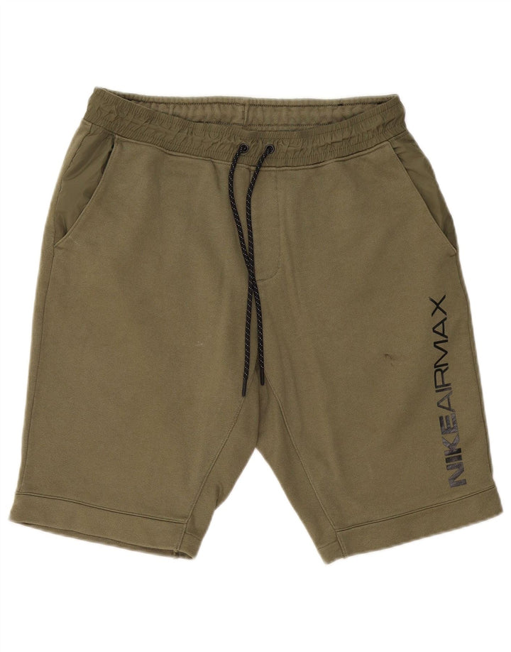 NIKE Herren-Sportshorts mit Grafik, mittlere Khaki-Baumwolle