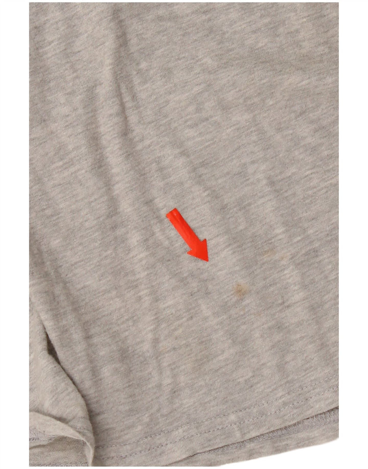 Fila Damen Weste Top UK 14 Mittelgraue Baumwolle