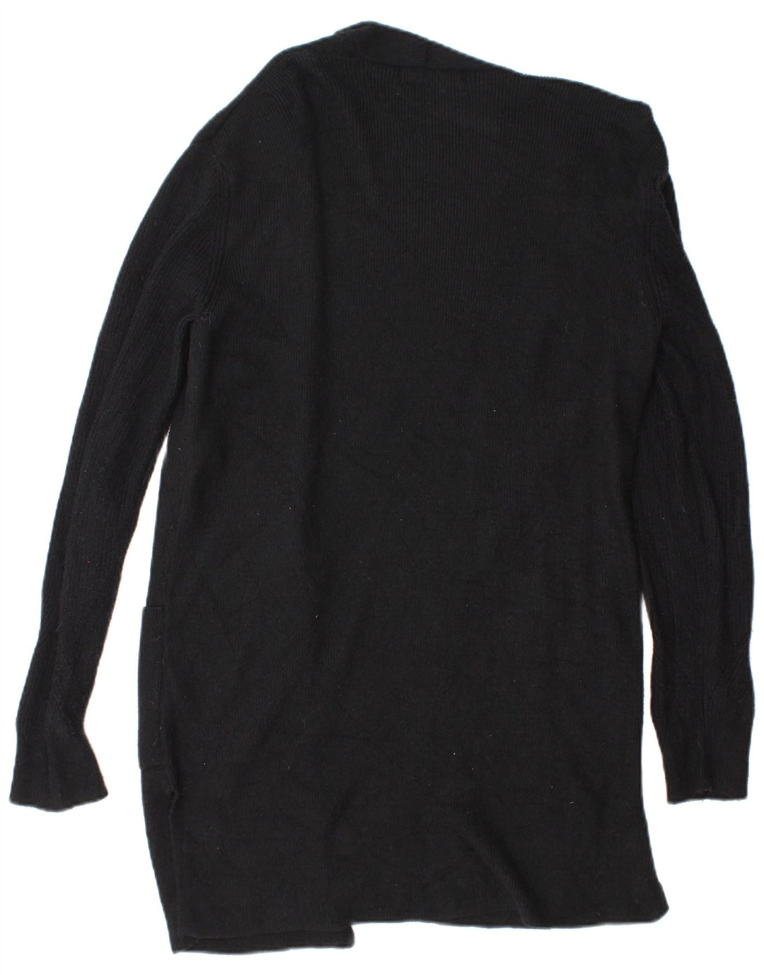 Marks & Spencer Damen Longline Open Cardigan Pullover UK 8 Small Schwarz