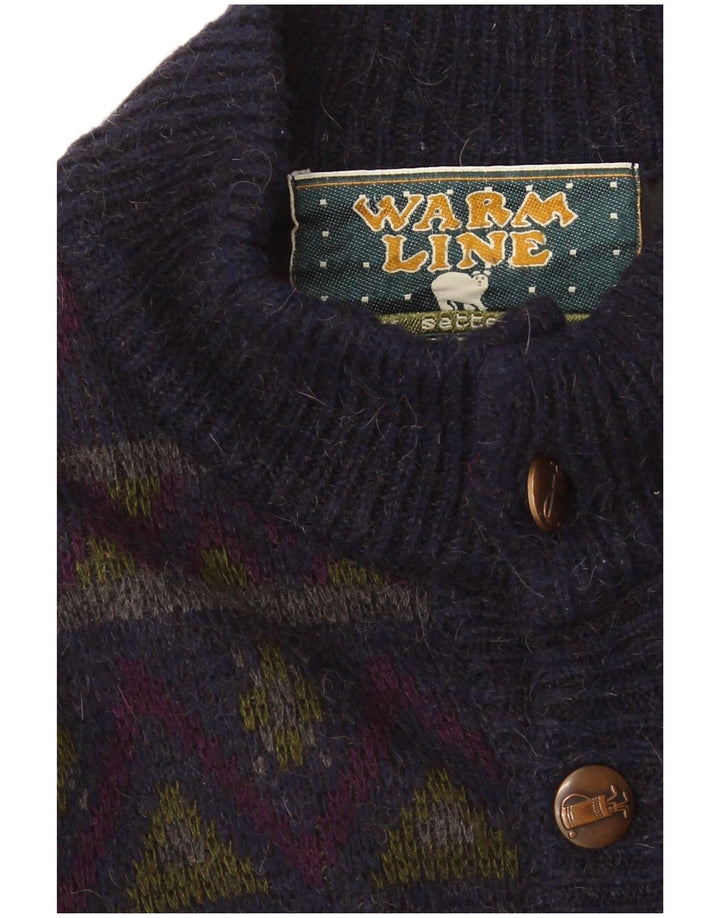 Settebello Herren-Strickjacke, mittelgroß, mehrfarbig, geometrisch