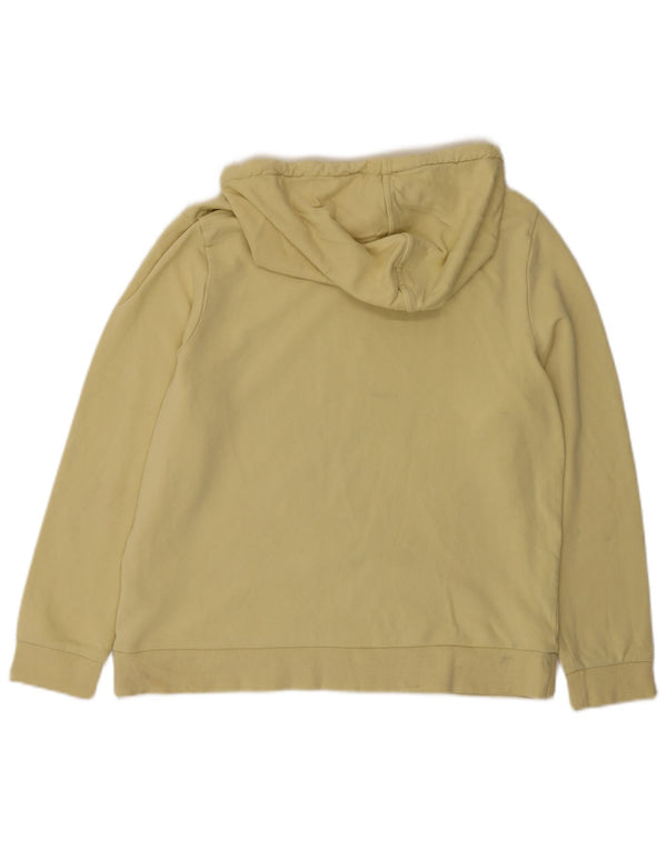 Marks & Spencer Damen Kapuzenpullover UK 14 Large Gelb Baumwolle