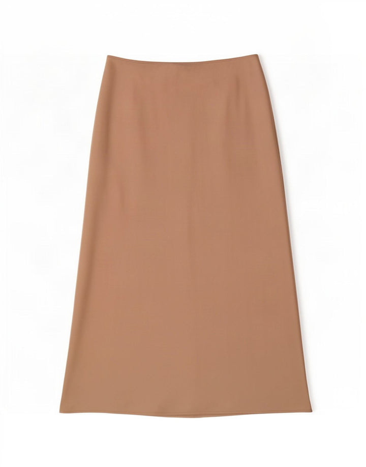 Topshop Damen Maxirock UK 14 Large W36 Beige Polyester